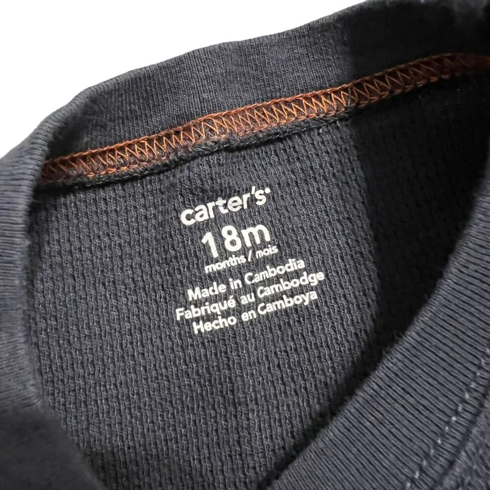 Carter's 18m Dinosaur Waffle Knit Shirt